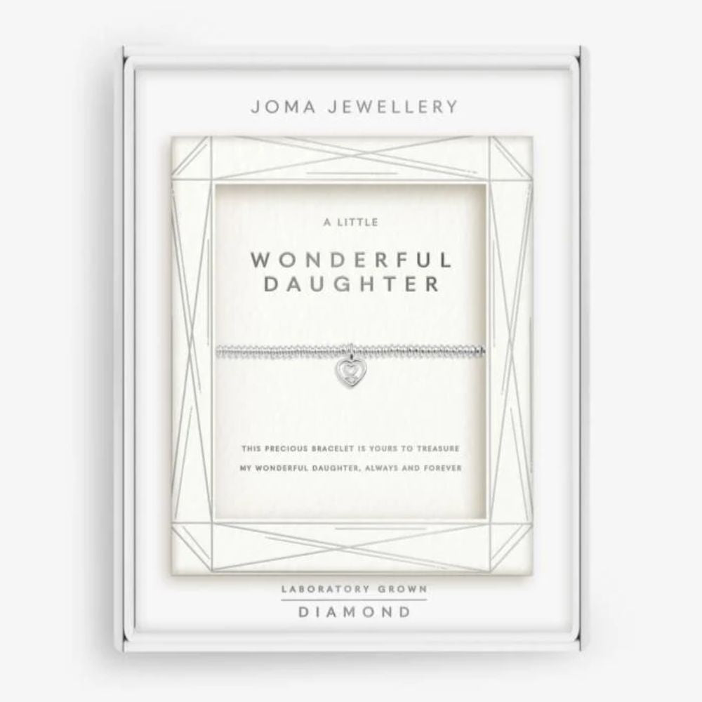 Joma Jewellery Lab Grown Diamond 'Wonderful Daughter' Bracelet