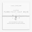 Joma Jewllery A Little 'Purr-Fect Cat Mum' Bracelet - Silver Plated - Old Railway Line Garden Centre