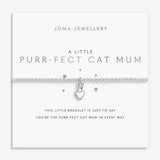 Joma Jewllery A Little 'Purr-Fect Cat Mum' Bracelet - Silver Plated - Old Railway Line Garden Centre