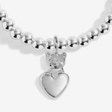 Joma Jewllery A Little 'Purr-Fect Cat Mum' Bracelet - Silver Plated - Old Railway Line Garden Centre