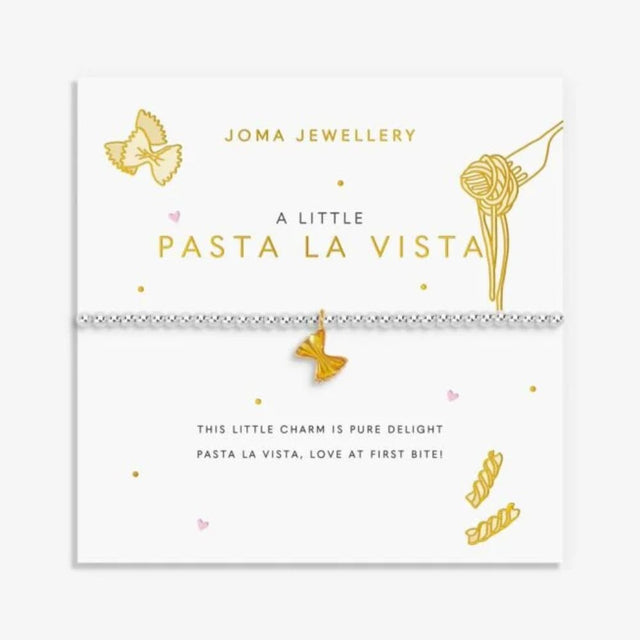 Joma Jewllery A Little Vibes 'Pasta La Vista' Bracelet - Silver Plated - Old Railway Line Garden Centre