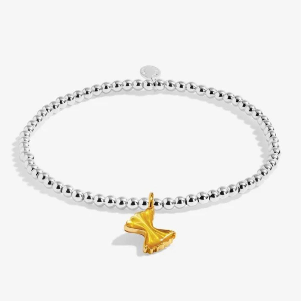 Joma Jewllery A Little Vibes 'Pasta La Vista' Bracelet - Silver Plated - Old Railway Line Garden Centre