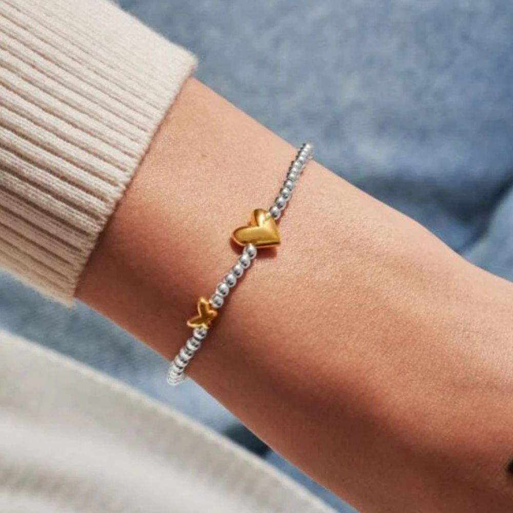 Joma Jewllery Birth Month A Little 'April' Bracelet in Silver and Gold Plating - Old Railway Line Garden Centre