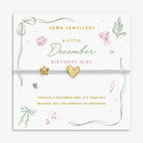 Joma Jewllery Birth Month A Little 'December' Bracelet in Silver and Gold Plating - Old Railway Line Garden Centre