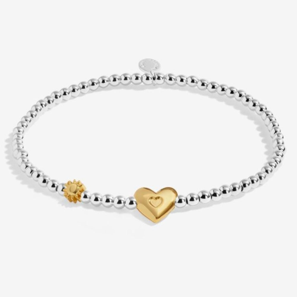 Joma Jewllery Birth Month A Little 'June' Bracelet in Silver and Gold Plating - Old Railway Line Garden Centre