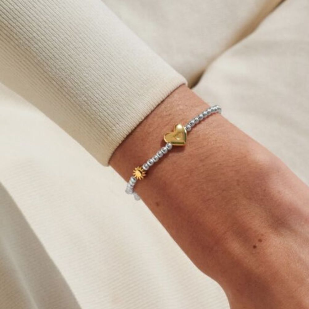 Joma Jewllery Birth Month A Little 'June' Bracelet in Silver and Gold Plating - Old Railway Line Garden Centre