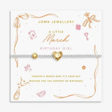 Joma Jewllery Birth Month A Little 'March' Bracelet in Silver and Gold Plating - Old Railway Line Garden Centre