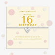 Joma Jewllery Confetti A Little '16th Birthday' Bracelet - Silver Plated - Old Railway Line Garden Centre