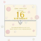 Joma Jewllery Confetti A Little '16th Birthday' Bracelet - Silver Plated - Old Railway Line Garden Centre