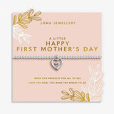 Joma Jewllery Mother's Day A Little 'Happy First Mother's Day' Bracelet - Silver Plated - Old Railway Line Garden Centre