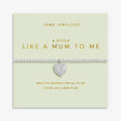 Joma Jewllery Mother's Day A Little 'Like A Mum To Me' Bracelet - Silver Plated - Old Railway Line Garden Centre