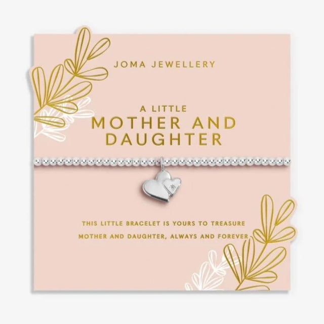 Joma Jewllery Mother's Day A Little 'Mother And Daughter' Bracelet - Silver Plated - Old Railway Line Garden Centre