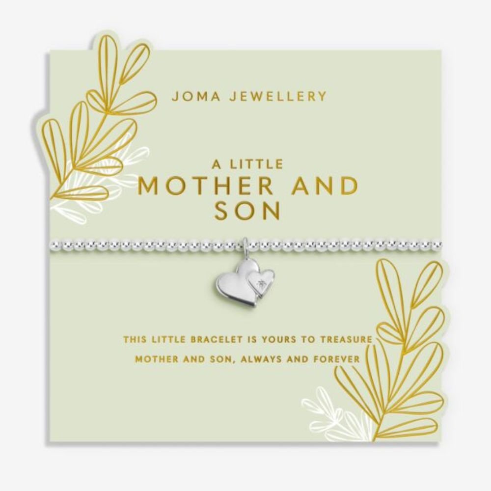 Joma Jewllery Mother's Day A Little 'Mother And Son' Bracelet - Silver Plated - Old Railway Line Garden Centre