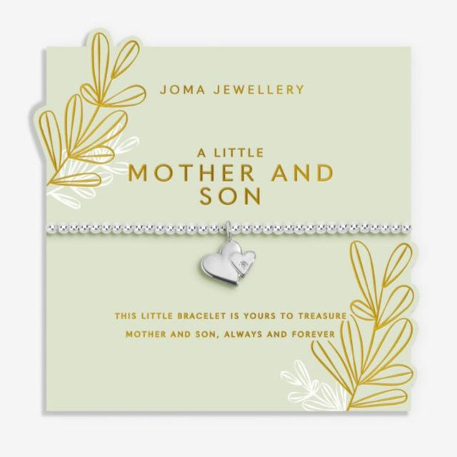 Joma Jewllery Mother's Day A Little 'Mother And Son' Bracelet - Silver Plated - Old Railway Line Garden Centre