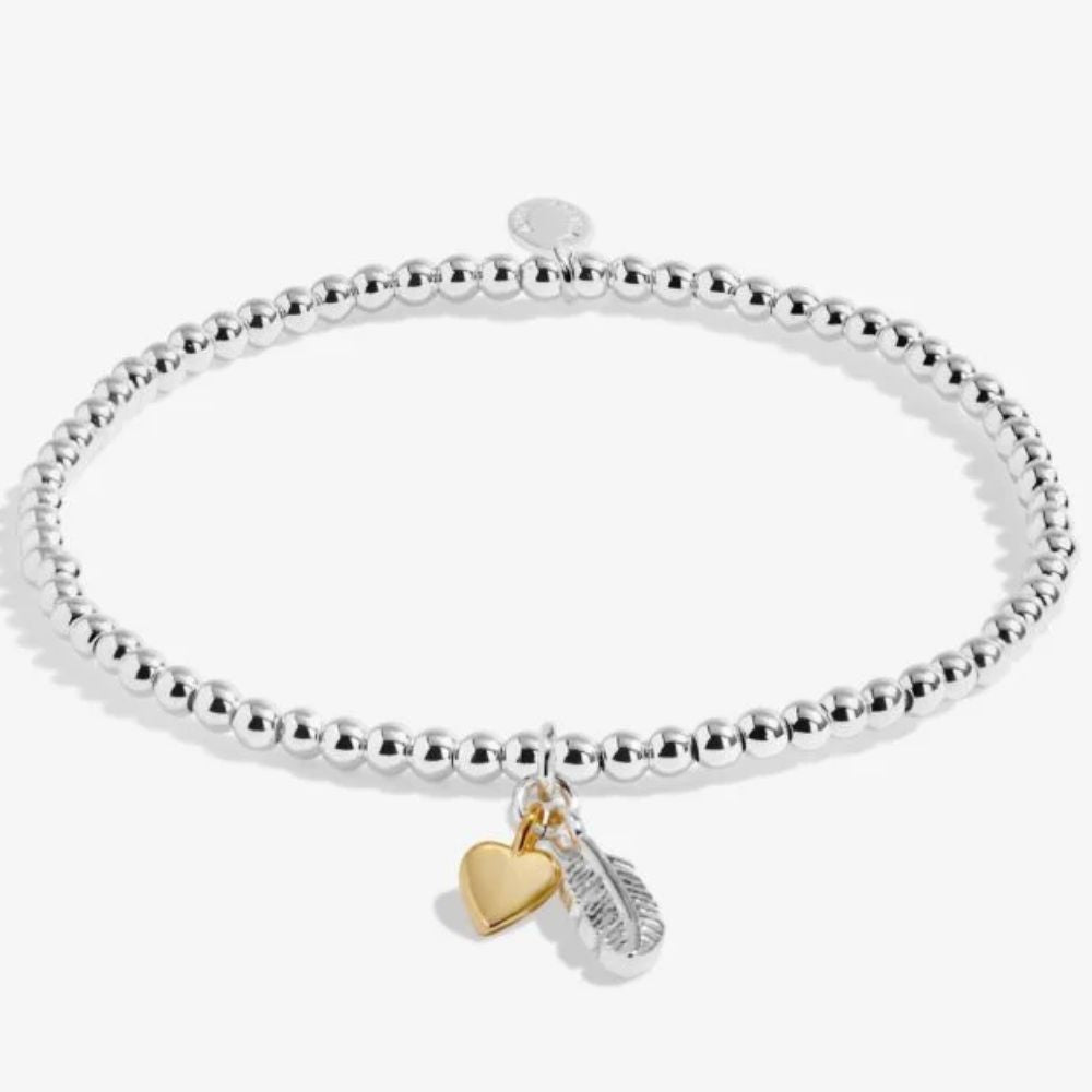 Joma Jewllery Remembrance A Little 'Sending Love And Strength' Bracelet - Silver & Gold Plated - Old Railway Line Garden Centre