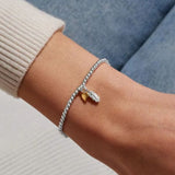 Joma Jewllery Remembrance A Little 'Sending Love And Strength' Bracelet - Silver & Gold Plated - Old Railway Line Garden Centre