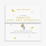 Joma Jewllery Remembrance A Little 'Sending Love And Strength' Bracelet - Silver & Gold Plated - Old Railway Line Garden Centre