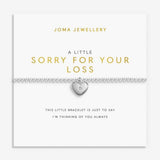 Joma Jewllery Remembrance A Little 'Sorry For Your Loss' Bracelet - Silver Plating - Old Railway Line Garden Centre