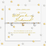 Joma Jewllery Sparkle Confetti A Little 'Will You Be My Bridesmaid' Bracelet - Silver & Gold Plated - Old Railway Line Garden Centre