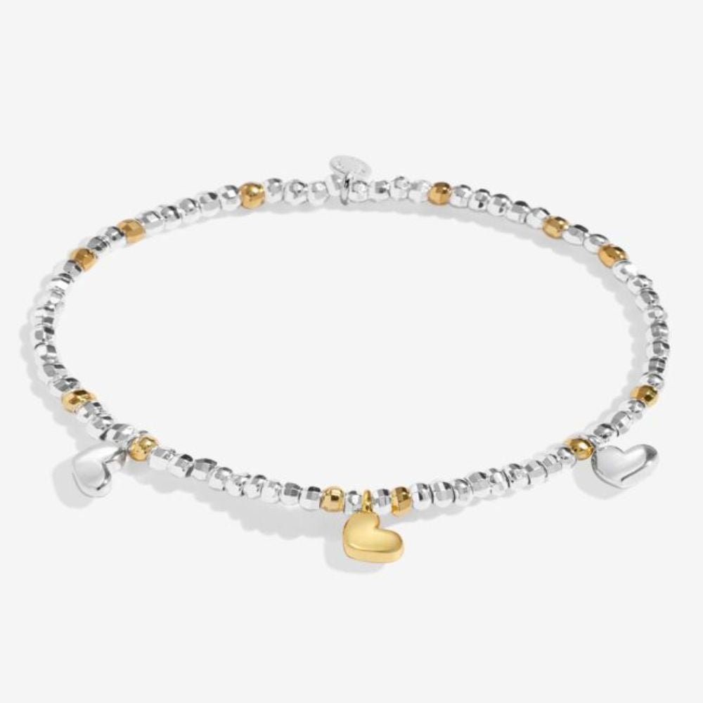 Joma Jewllery Sparkle Confetti A Little 'Will You Be My Maid Of Honour' Bracelet - Silver & Gold Plated - Old Railway Line Garden Centre