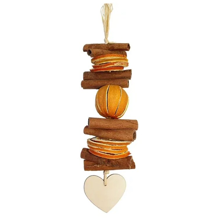 Jormaepourri 20cm Scented Cinnamon & Orange Heart Garland