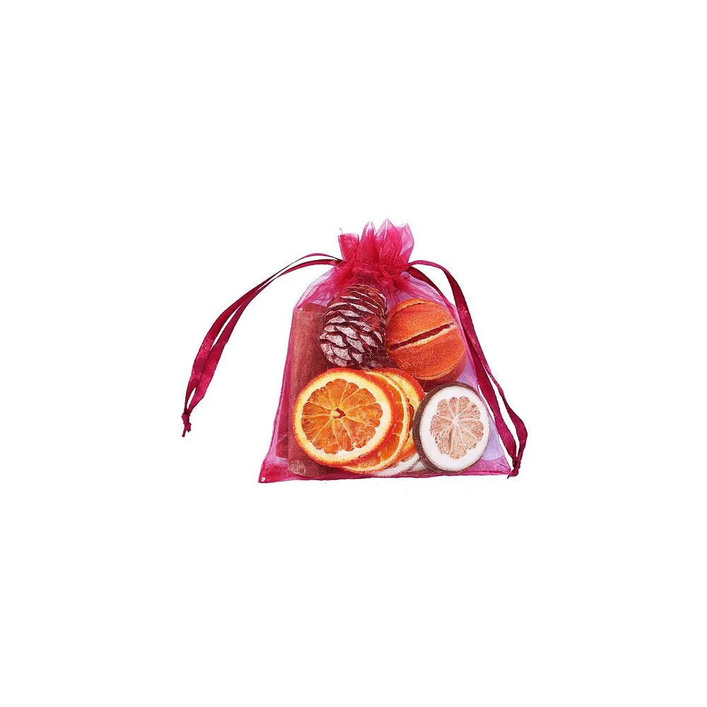 Jormaepourri Fruit Organza Dark Red Bag