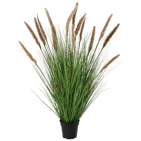 Kaemingk 110cm Artificial Pampus Plant and Pot - Old Railway Line Garden Centre