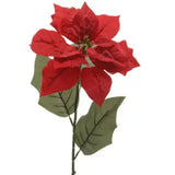 Kaemingk 67cm Poinsettia Silk Flower on Stem