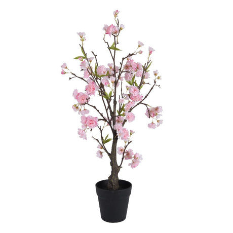 Kaemingk 80cm Artificial Cherry Blossom Cherry Tree in Pot - Pink - Old Railway Line Garden Centre