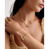 Katie Loxton Azura Waterproof T-Bar Bracelet - Gold - Old Railway Line Garden Centre