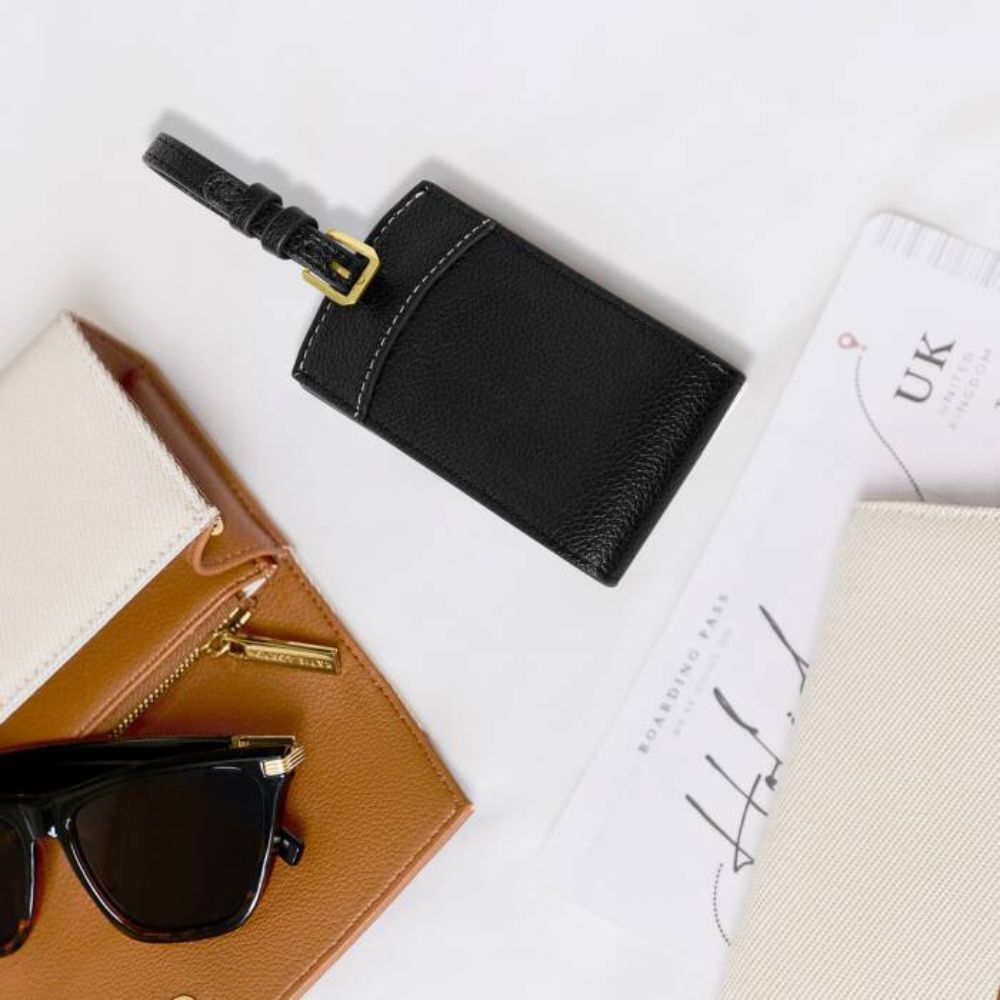 Katie Loxton Black Luggage Tag - Old Railway Line Garden Centre