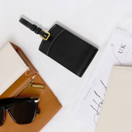 Katie Loxton Black Luggage Tag - Old Railway Line Garden Centre