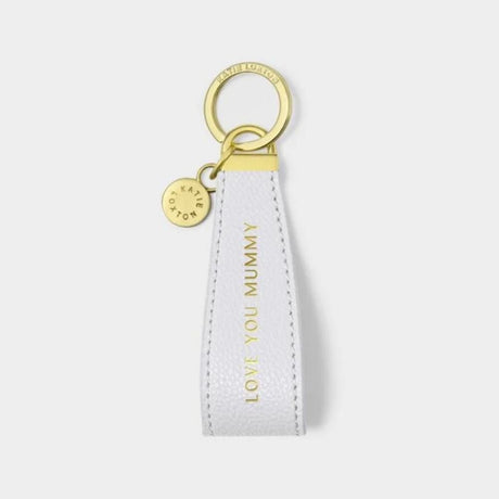 Katie Loxton Blue Sentiment Loop Keyring 'Love You Mummy' - Old Railway Line Garden Centre
