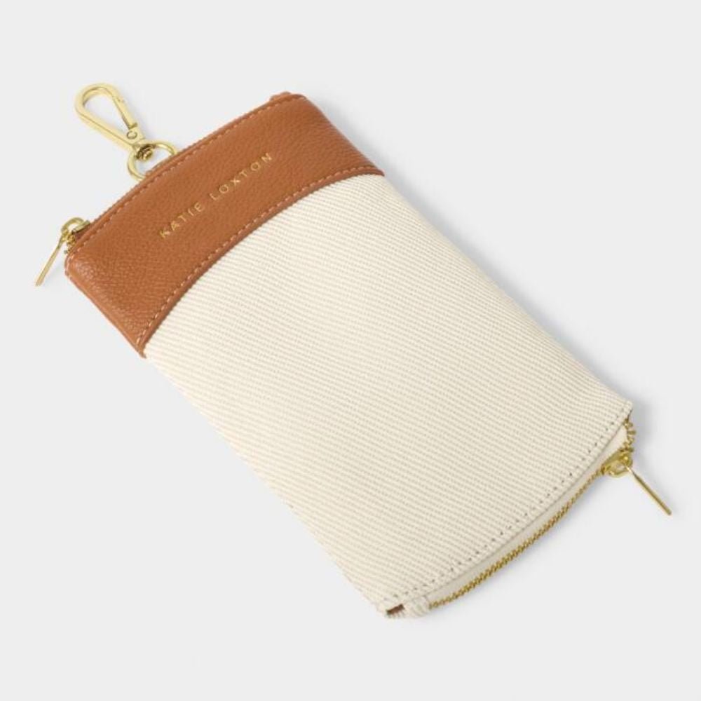 Katie Loxton Canvas Clip - On Sunglasses Case - Old Railway Line Garden Centre