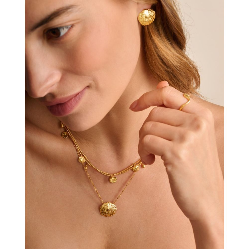Katie Loxton Cochellia Twist Waterproof Necklace - Gold - Old Railway Line Garden Centre