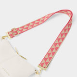 Katie Loxton Coral Geometric Triangle Canvas Bag Strap - Old Railway Line Garden Centre