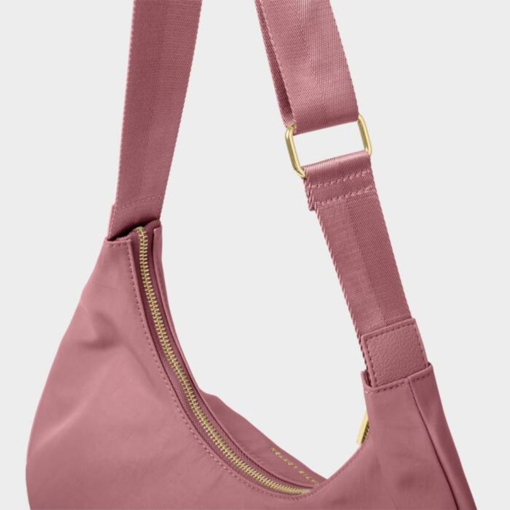 Katie Loxton Deep Rose Nylon - Luxe Sling Shoulder Bag - Old Railway Line Garden Centre