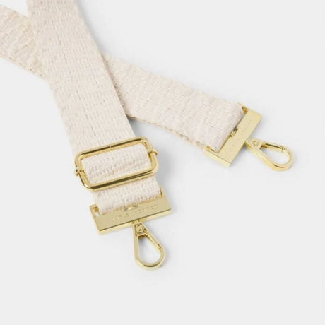Katie Loxton Ecru Zig Zag Canvas Bag Strap - Old Railway Line Garden Centre