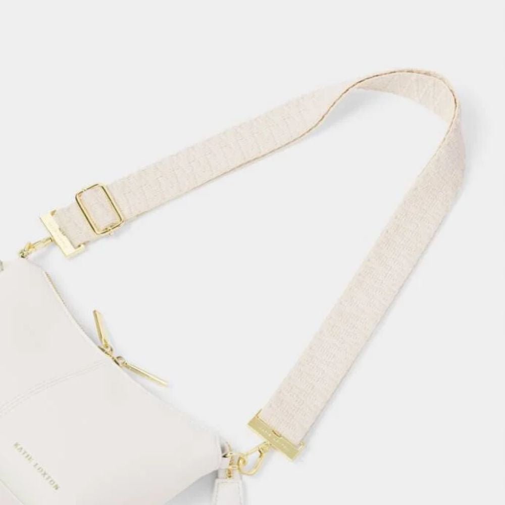 Katie Loxton Ecru Zig Zag Canvas Bag Strap - Old Railway Line Garden Centre