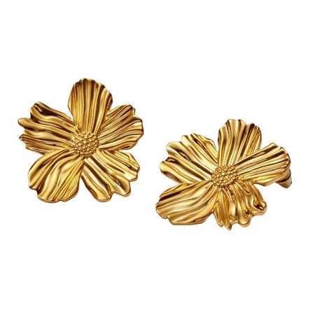 Katie Loxton Floramour Waterproof Oversized Earrings - Gold - Old Railway Line Garden Centre