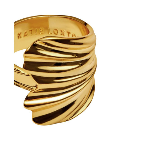 Katie Loxton Floramour Waterproof Ring - Gold - Medium - Old Railway Line Garden Centre