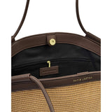 Katie Loxton Florence Raffia Tote Bag - Chocolate