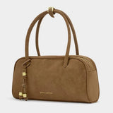 Katie Loxton Hadley Suedette Bowling Bag - Caramel - Old Railway Line Garden Centre