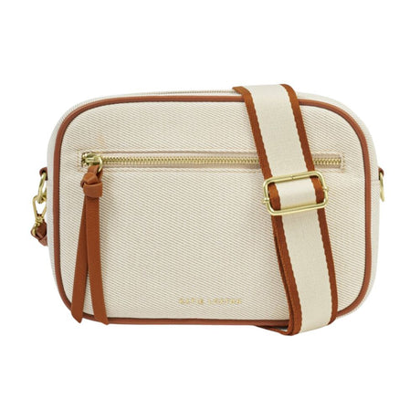 Katie Loxton Hallie Canvas Crossbody Bag - Cognac