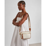 Katie Loxton Hallie Canvas Crossbody Bag - Cognac