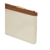 Katie Loxton Hallie Canvas Wristlet Pouch - Cognac