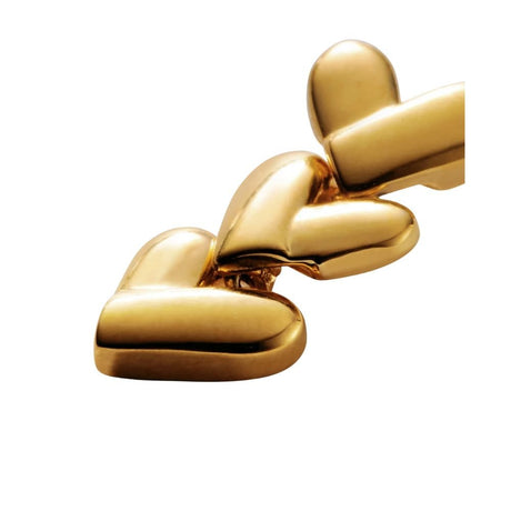 Katie Loxton Heart Link Waterproof Earrings - Gold - Old Railway Line Garden Centre