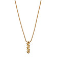Katie Loxton Heart Link Waterproof Necklace - Gold - Old Railway Line Garden Centre