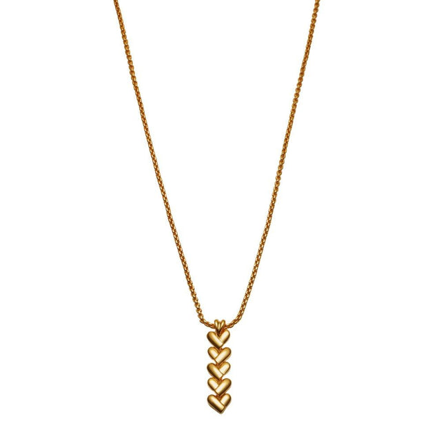 Katie Loxton Heart Link Waterproof Necklace - Gold - Old Railway Line Garden Centre