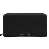 Katie Loxton Large Nova Woven Texture Purse - Black